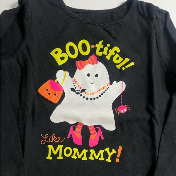 Jumping Beans • Black Halloween Boo-tofu Like Mommy Ghost Tee Shirt - Picture 2 of 3